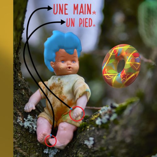 Bébé (cheveux bleus)