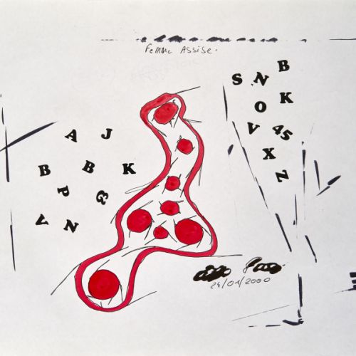 N° 583 - Femme assise