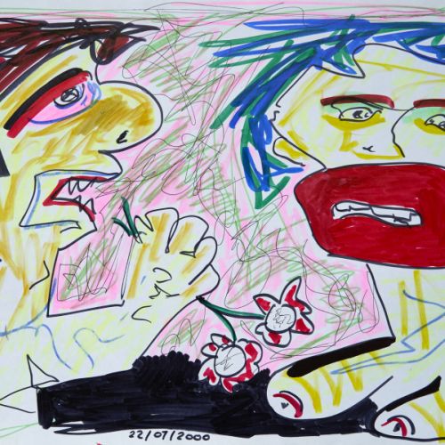 N° 580 - Deux hommes à la campagne