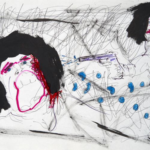 N° 691 - Femme clown tuant un homme