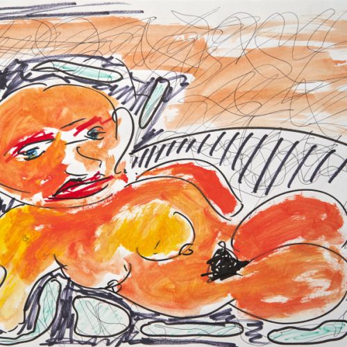 N° 727 - Femme nue et allongée