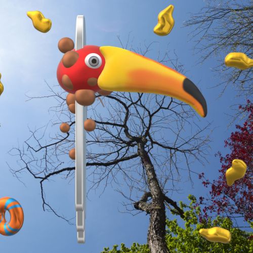 Toucan perché sur un arbre