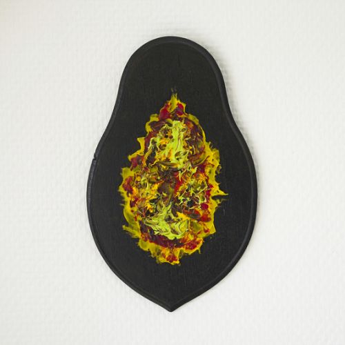 Relique (2024) - Acryl sur bois (22 x 13,6 cm) - 40 €