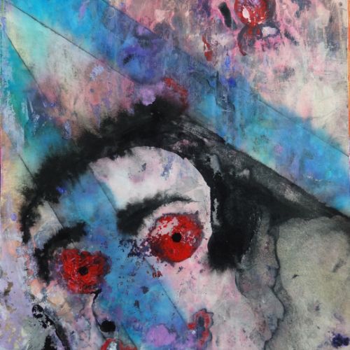 N°159 - Portrait imaginaire du comte Vlad Tepes (Dracula) 1997 (29x41 cm) sur papier