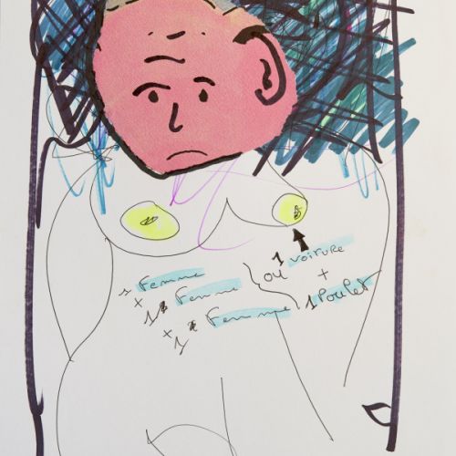 N° 659 - Une femme - 2000 (21x29,7 cm)