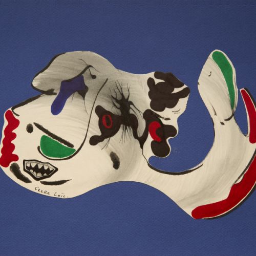 N° 247 - Chien qui court - 1997 (24x32 cm)