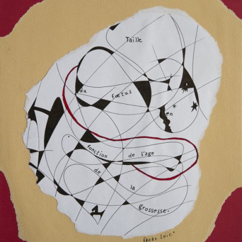 N° 181 - Taille du fœtus I - 1997 (23,9 x 31,9 cm)