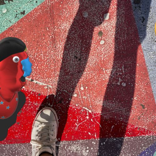 JH à casquette, croisant une coccinelle sur son chemin, n° 1