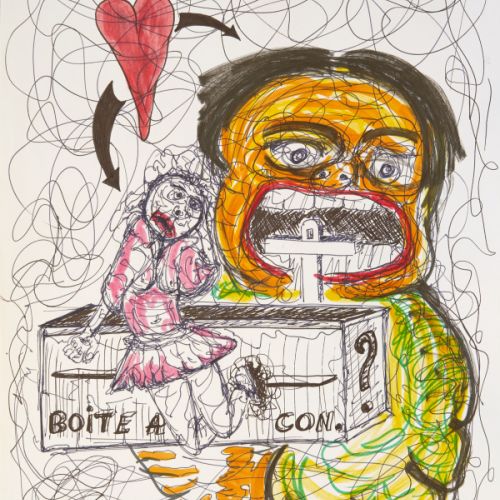 N° 461 - Boite à con - 1999 (21x29,6 cm)