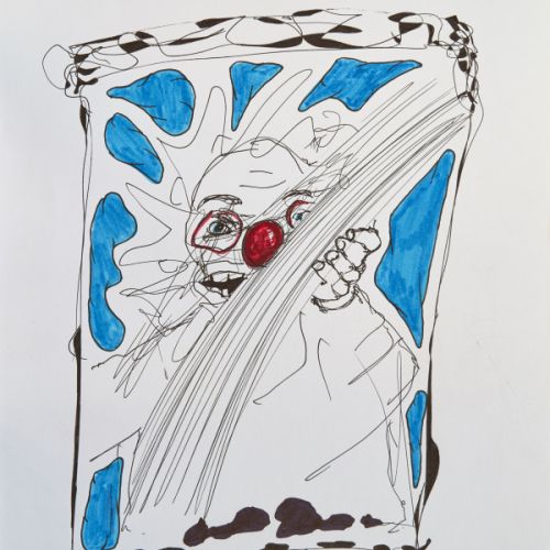 N° 472 - Clown - 1999 (21x29,6 cm)