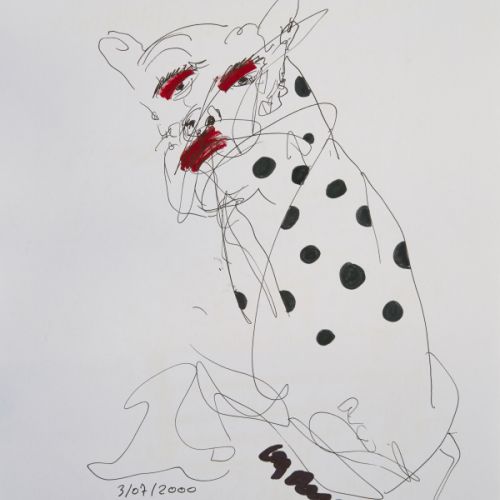 N° 628 - Une vache - 2000 (21x29,6 cm)