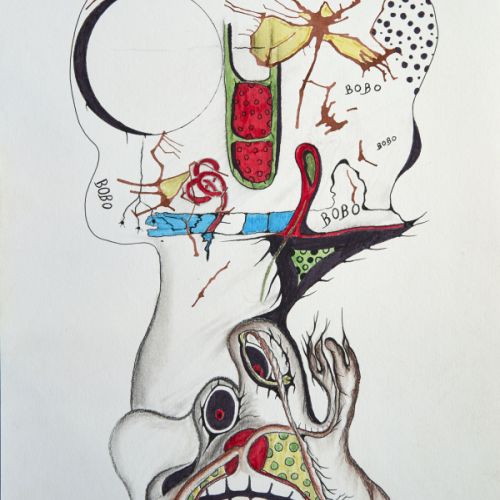 N° 104 - Le mal de tête - 1996 (24x32 cm)