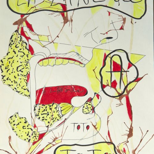 N° 77 - La langue à Toto - 1996 (34,8x25,4 cm)