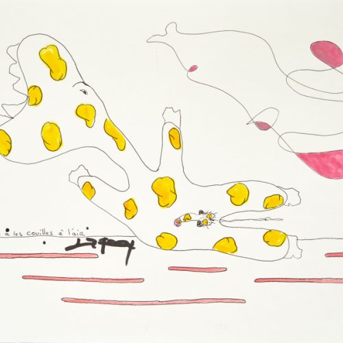 N° 432 - Bouyou a les couilles à l’air - 1999 (24x32 cm)