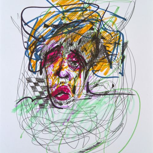 N° 668 - Portrait d’une femme - 2000 (21x29,7 cm)