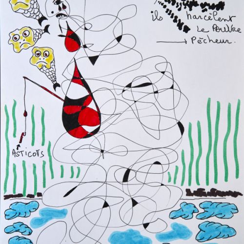 N° 382 - Le pauvre pêcheur - 1999 (21x29,7 cm)