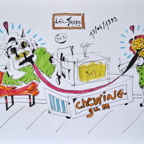 N° 347 - Chewing-gum - 1999 (21x29,7 cm)