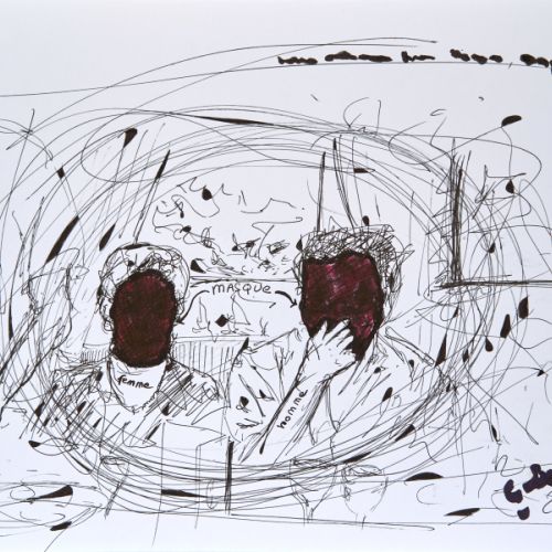 N° 622 - Masque - 2000 (21x29,7 cm)