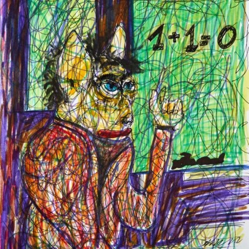 N° 511 - Le professeur - 1999 (19,5x29,5 cm)