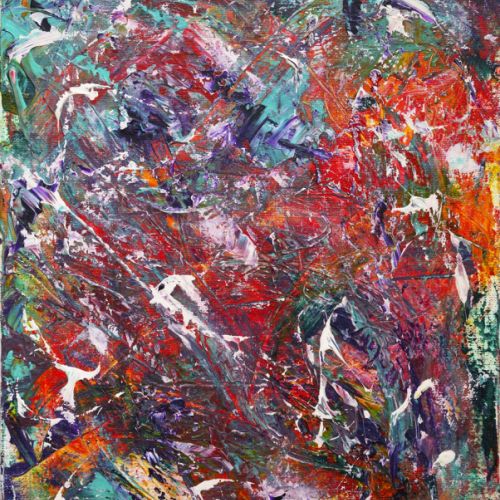 N° 200 - Sans titre - Acryl sur toile - (46 x 38 cm) 1997