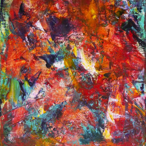 N° 199 - Sans titre - Acryl sur toile - (46 x 38 cm) 1997