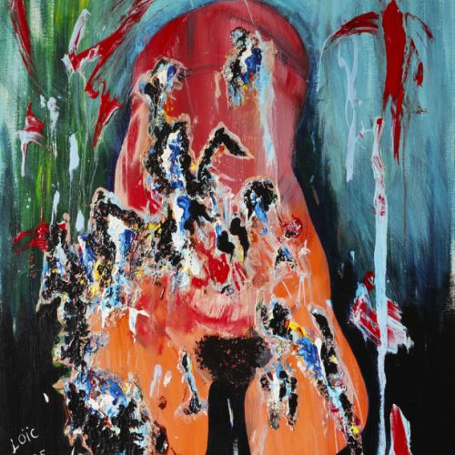 N° 298 - Femme dans l'eau - Acryl sur toile - (50 x 61 cm) 1998