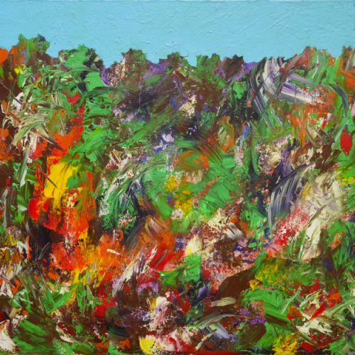 N° 64 - Forêt exotique - Acryl sur toile (55 x 46 cm) 1996