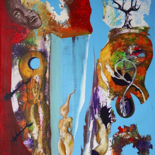 N° 72 - Un homme et une femme - Acryl sur toile (50 x 65 cm) 1996